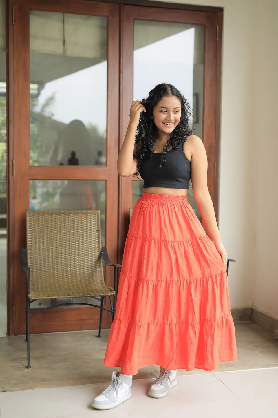 Sunset Stroll Tiered Maxi Set — view 4
